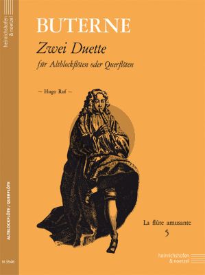 Buterne 2 Duette Op. 2 2 Treble Recorders or Flutes (Playing Score) (edited by Hugo Ruf)