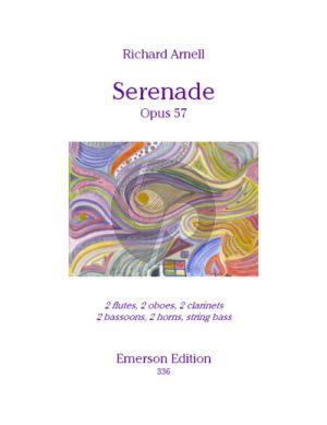 Arnell Serenade op.57 2 Flutes-2 Oboes-2 Clar.- 2 Bassoons-2 Horns-Stringbass Score-Parts