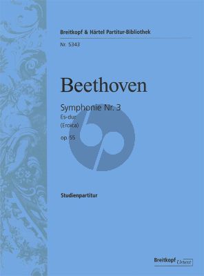 Beethoven Symphonie No.3 Es-dur Op.55 Partitur (Eroica) (Peter Hauschild)