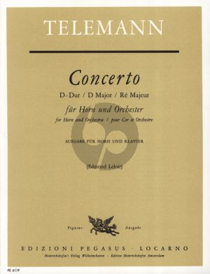 Telemkann Konzert D-dur Horn und Orchester (Klavierauszug) (Edmund Leloir)