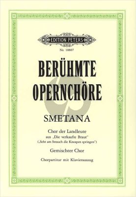 Smetana Chor der Landleute (aus die Verkaufte Braut) SATB-Klavier