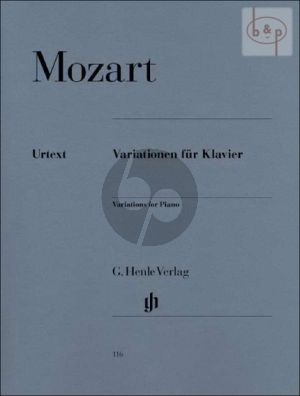 Mozart Variationen Piano solo (edited by Ewald Zimmermann) (Henle-Urtext)