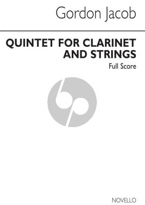 Elgar Quintet Clarinet and Strings (Score)