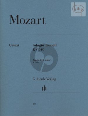 Mozart Adagio h-moll / B-Minor KV 540 Klavier (Ullrich Scheideler) (Henle-Urtext)