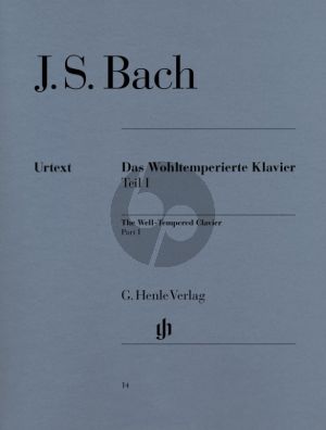 Bach Das Wohltemperierte Klavier Vol.1 BWV 846 - 869 (edited by E.G.Heinemann and fingering by Andras Schiff) (Henle-Urtext)