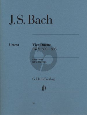 Bach 4 Duette BWV 802 - 805 Klavier (Rudolf Steglich)