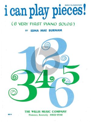 Burnam I Can Play Pieces Vol. 1 Piano (early elementary level)