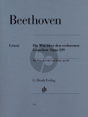Beethoven Alla Ingharese quasi un Capriccio Op. 129 Klavier (Die Wut über den verlorenen Groschen) (Otto von Irmer)