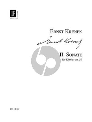 Krenek Sonate No. 2 Op. 59 Klavier