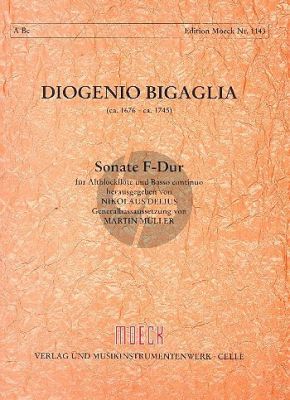 Bigaglia Sonate F dur Altblockflöte und Bc (Nikolaus Delius)
