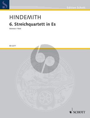 Hindemith Streichquartett No.6 Es-dur Stimmen