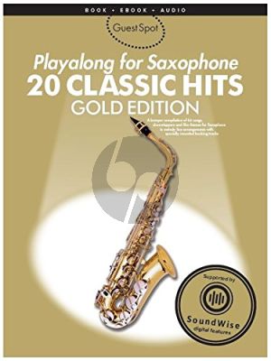 Guest Spot 20 Classic Hits Playalong Gold Ed. altosax. book-CD