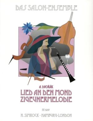 Dvorak Lied an den Mond (aus Rusalka) und Zigeunermelodie Op.55 No.4 for Violin, Violoncello, Clarinet in Bb [Saxophone], Bass and Piano Score and Parts