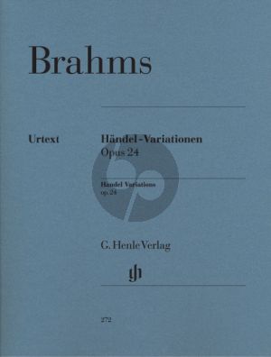 Brahms Handel Variationen Op.24 fur Klavier (Edited by Sonja Gerlach - Fingering by H.M.Theopold) (Henle-Urtext)