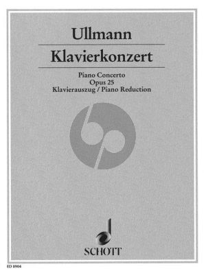 Ullmann Konzert Op. 25 Klavier und Orchester (Klavierauszug)