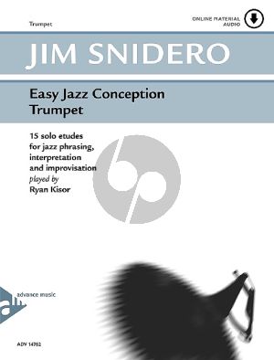 Snidero Easy Jazz Conception for Trumpet - 15 Solo Etudes for Jazz Phrasing, Interpretation, Improvisation Book with Audio Online