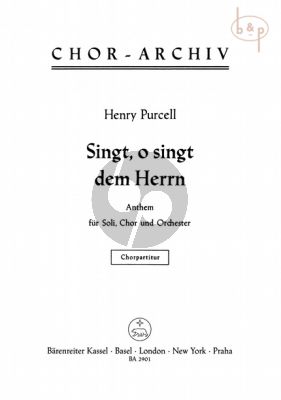 O, Sing unto the Lord (Anthem) (SATB soli-SATB- Str.-Bc)