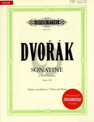 Dvorak Sonatina Op.100 for Violin and Piano Book with Cd (Herausgebers Ulfert Thiemann und Anne Marlene Gurgel)