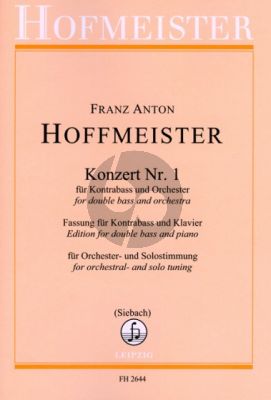 Hoffmeister Konzert C-dur No.1 Kontrabass und Klavier (Konrad Siebach)