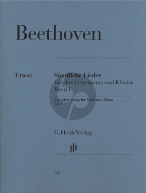 Beethoven Samtliche Lieder vol.1 (Luhning) (Urtext der Neue Beethoven-Gesamtausgabe)