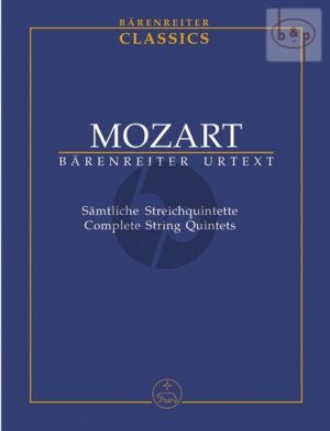 Complete String Quintets (2 Vi.- 2 Va.-Vc.) (Study Score)