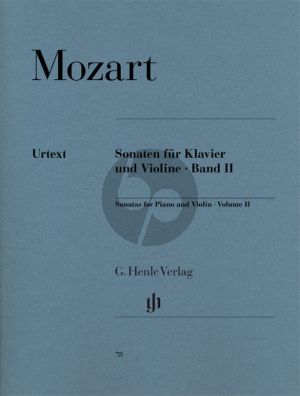 Mozart Sonaten Vol.2 fur Violine-Klavier (Herausgeber Wolf-Dieter Seiffert) (Henle-Urtext)