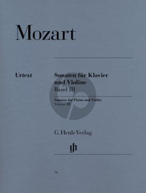 Sonaten Vol. 3 fur Violine-Klavier (Herausgeber Wolf-Dieter Seiffert)