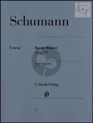 Schumann Bunte Blatter Op. 99 Klavier (Ernst Herttrich)