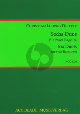 Dietter 6 Duos Op.2 (Schmidt) (Playing Score)