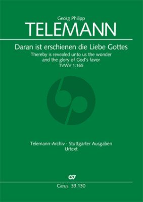 Telemann Daran ist erschienen die Liebe Gottes TWV 1:165 Soli-Chor und Orchester Partitur (Klaus Hofmann)