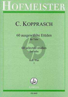 Kopprasch 60 Ausgewahlte Etuden Vol.1 Tuba (Franz Seyffarth)