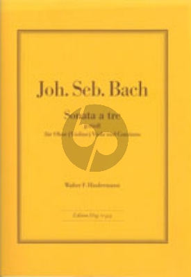 Bach Triosonata g-minor BWV 528 (Oboe[Vi.]-Viola-Bc) (Hindermann)