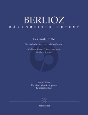 Berlioz Les Nuits d'Ete Op. 7 Holoman 81B Medium (2. Version) (edited by I.Kemp)