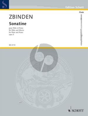 Zbinden Sonatine Op. 5 Flote und Klavier