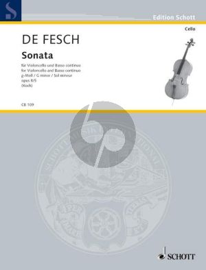 Fesch Sonata g-moll Op.8 No.5 Violoncello und Bc (Koch-Ewerhart)