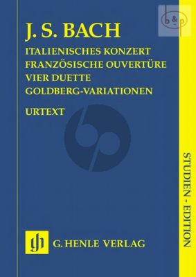 Italienisches Konzert-Franz.Ouverture- 4 Duette- Goldberg Variationen (Steglich-Theopold) Study Score
