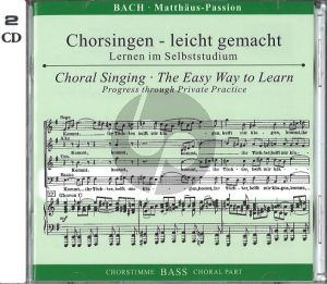 Matthaus Passion BWV 244 Bass Chorstimme