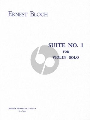 Bloch Suite No. 1 Violin solo