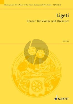 Ligeti Konzert (1990 / 92) fur Violine und Orchester Partitur