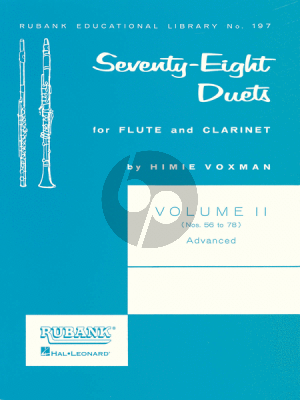 78 Duets Vol.2 Flute-Clarinet (selected and edited by Himie Voxman)