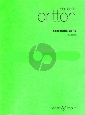 Britten Saint Nicolas Op.42 Fullscore