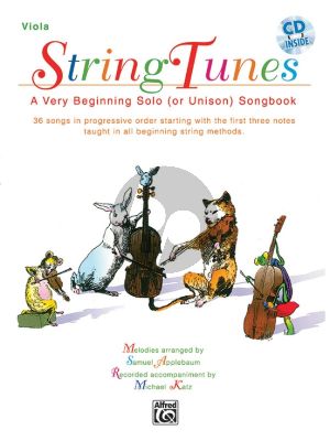 Stringtunes for Viola (A Very Beginning Solo (or Unison) Songbook) (Bk-Cd)