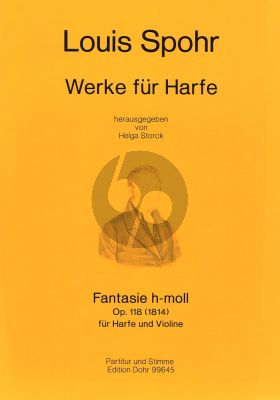 Spohr Fantasie h-moll Op.118 uber Themen von Handel und Abbe Vogler Harfe-Violine (Storck)