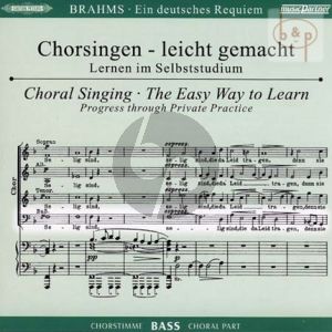 Ein Deutsches Requiem Op.45 Bass Chorstimme