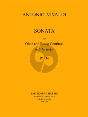 Vivaldi Sonata B-flat major RV 34 Oboe-Bc (Caldini)