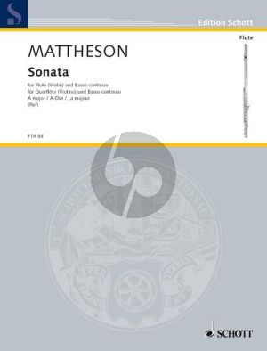 Mattheson Sonata A-major Flute[Vi.]-Bc (Hugo Ruf)