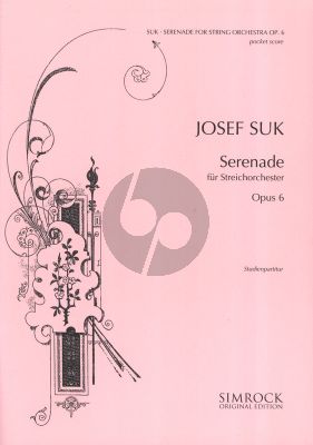 Suk Serenade Op. 6 Streichorchester (Studienpartitur)