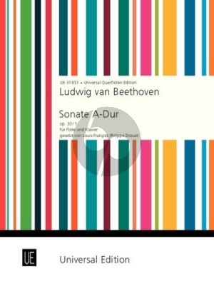 Beethoven Sonate Op.30 Nr.1 A-dur Flöte-Klavier (Louis Drouet)