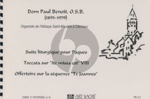 Benoit Suite Liturgique pour Paques-Toccata "Ite missaest"-Offertoire sur la sequence "Te Joannes Orgue