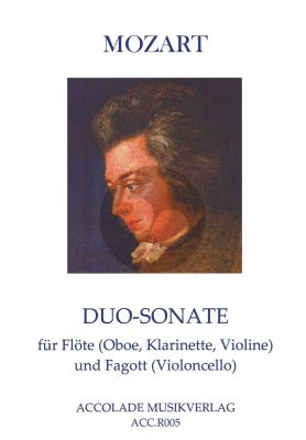 Mozart Duo-Sonate KV 292 Flote [Oboe/Klar./Vi.] und Fagott (arr. Mordechai Rechtman)
